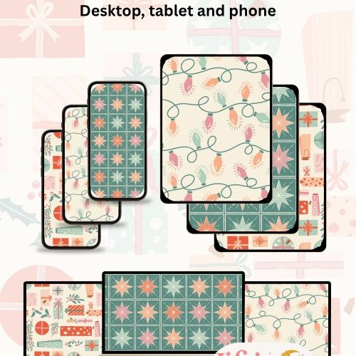 Christmas Wallpaper Mini Bundle: Phone, Tablet, Laptop (Digital Download)